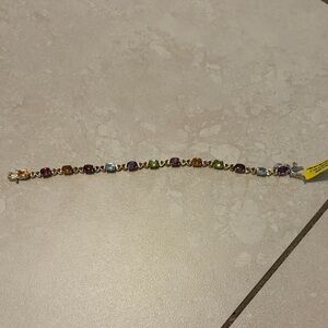 Elegant Multicolor Gemstone Bracelet
